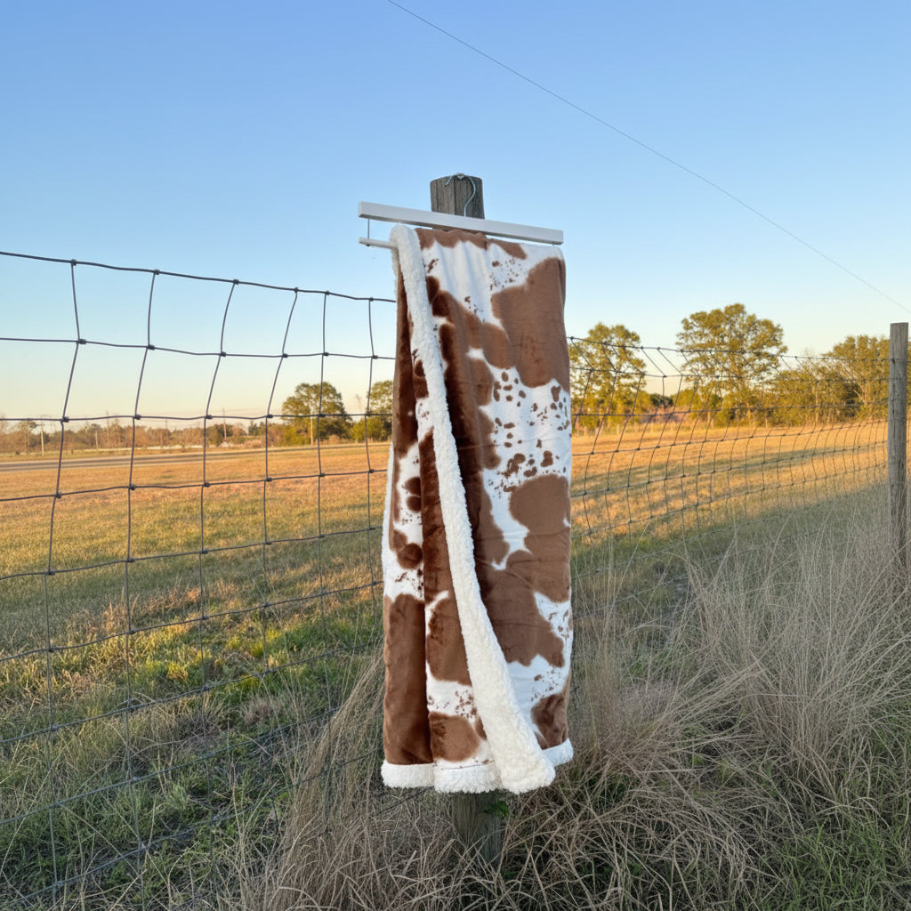 Nasz koc w stylu krowy 100×150 cm