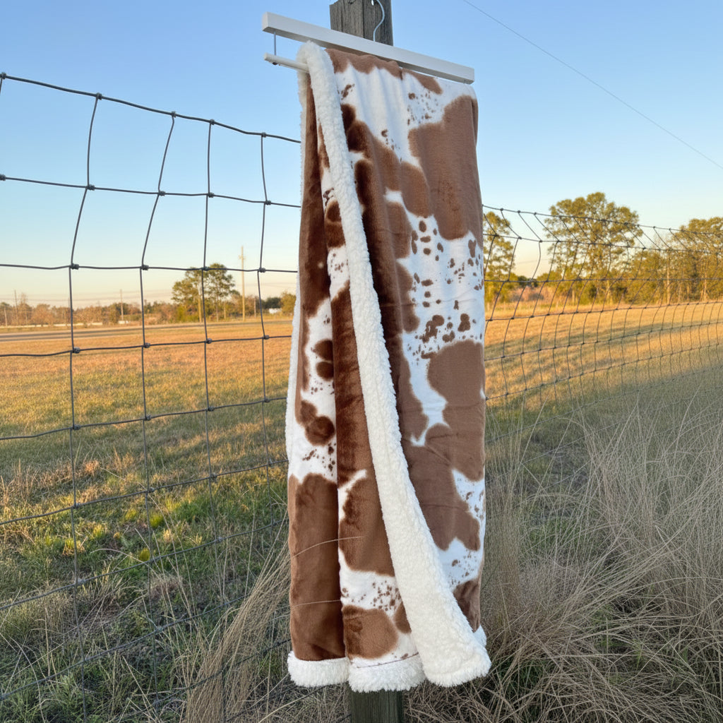 Nasz koc w stylu krowy 100×150 cm